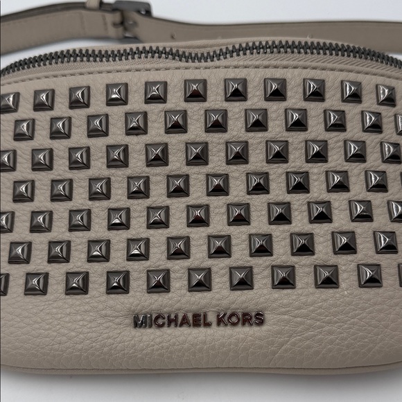 Michael Kors Rhea Zip Pyramid Stud Belt Bag - Picture 2 of 8